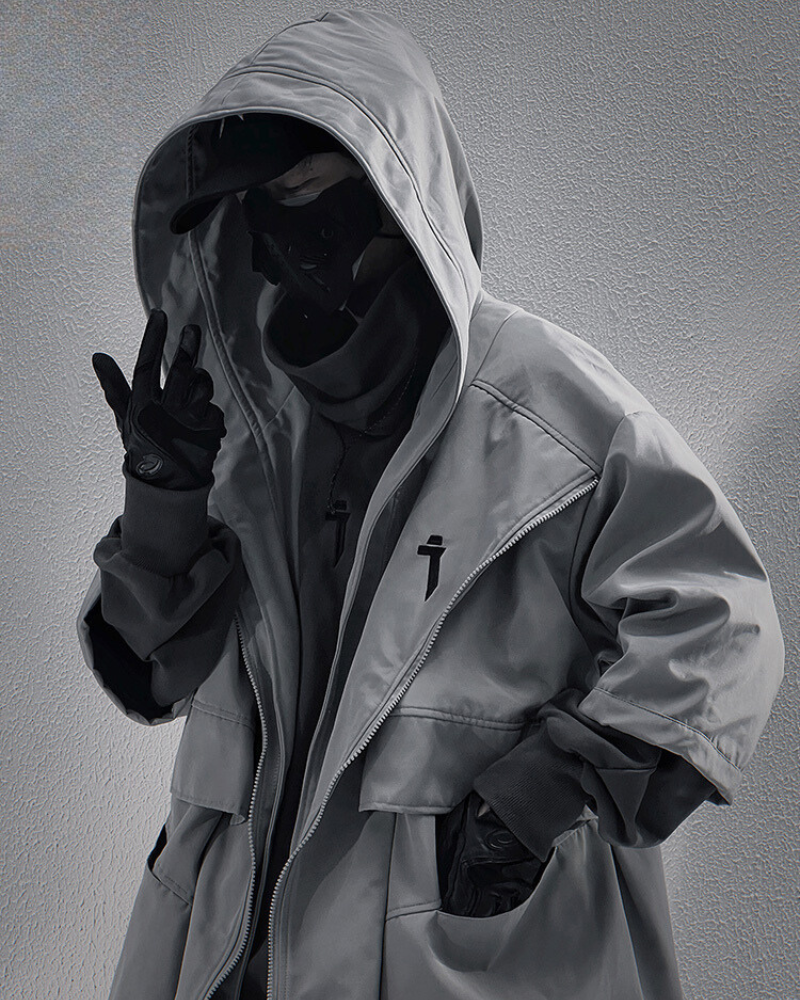 Versatile Unisex Techwear Jacket -  outdoor coat - Versatile Unisex Techwear Jacket for All Seasons - View 4