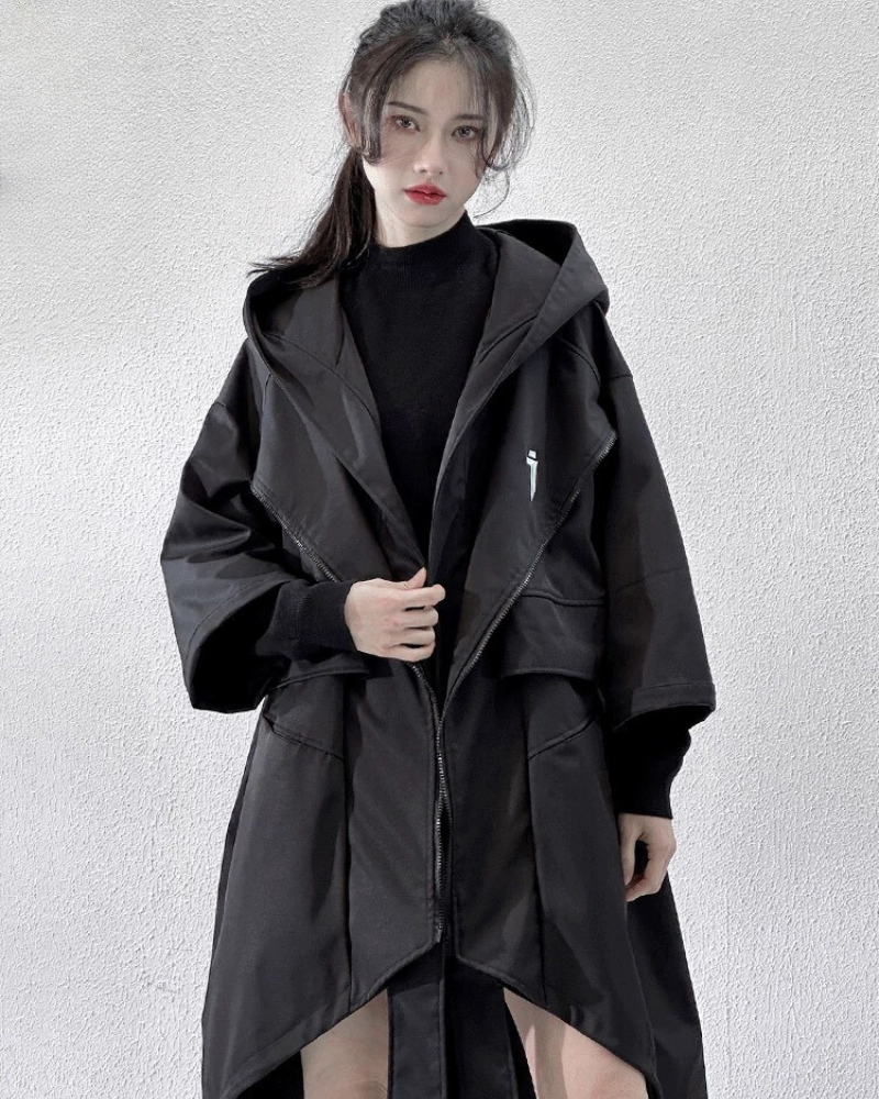Versatile Unisex Techwear Jacket -  weatherproof coat - Versatile Unisex Techwear Jacket for All Seasons - View 7