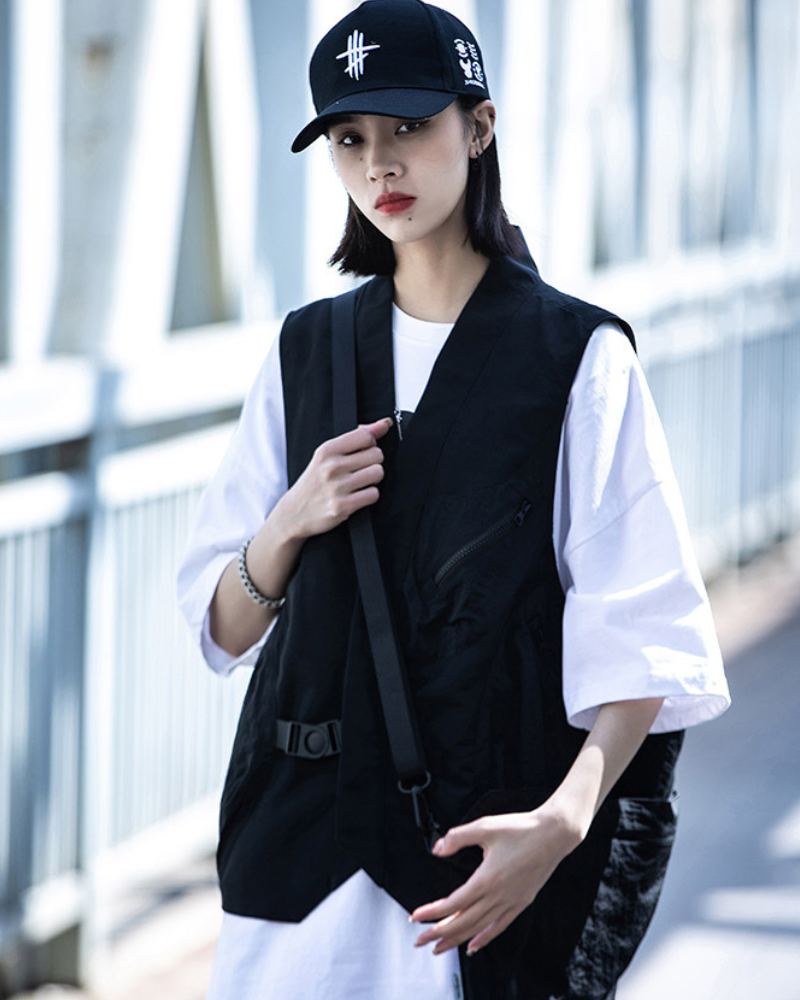 Versatile Urban Backpack Vest - winter techwear - Urban Backpack Vest for Versatile Winter Fashion - View 3