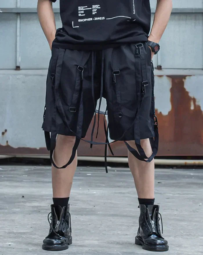 Versatile Urban Cargo Shorts - techwear shorts - Urban Cargo Shorts with Ample Storage and Durability - View 2