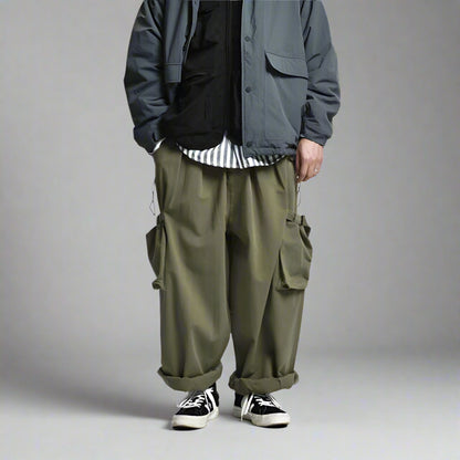 Versatile Utility Cargo Trousers - cargo pants - Comfortable Cargo Pants with Practical Pockets - View 2
