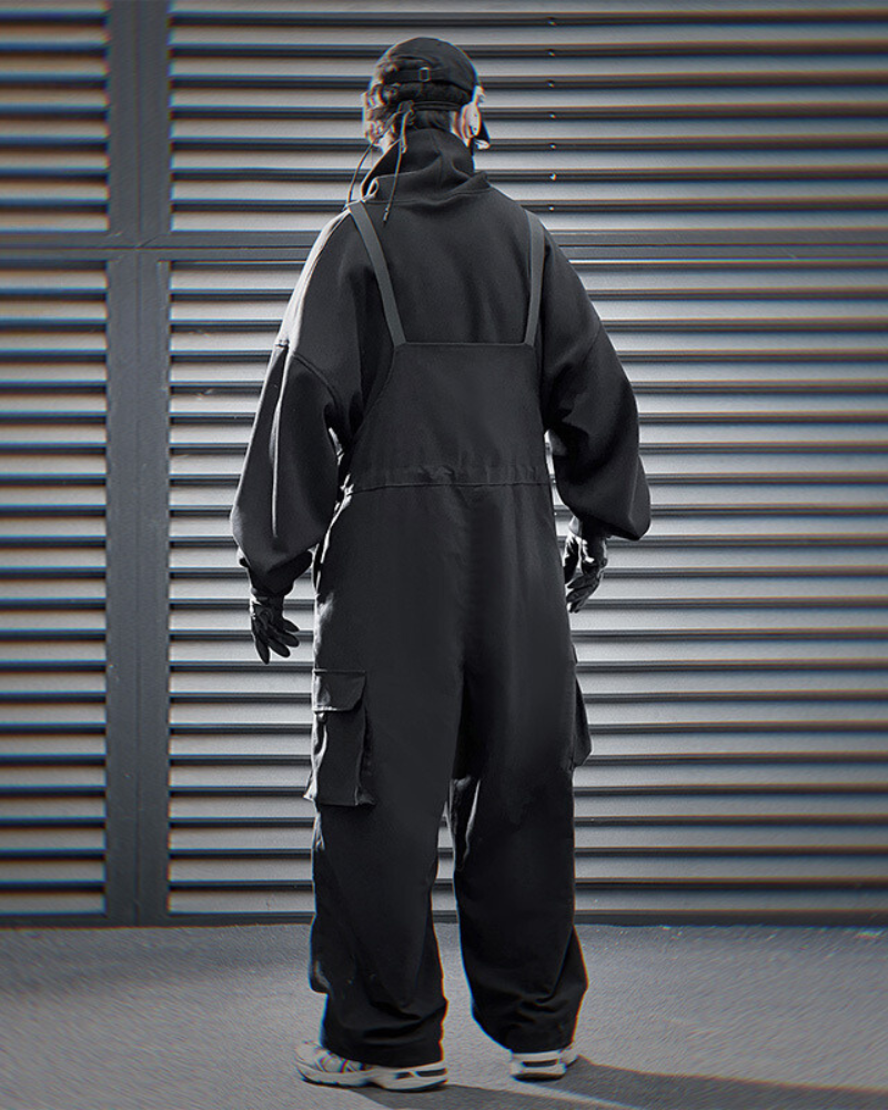 Versatile Utility Overall Pants -  cotton utility pants - Stylish Multi-Pocket Utility Overall Pants for Everyday Use - View 4