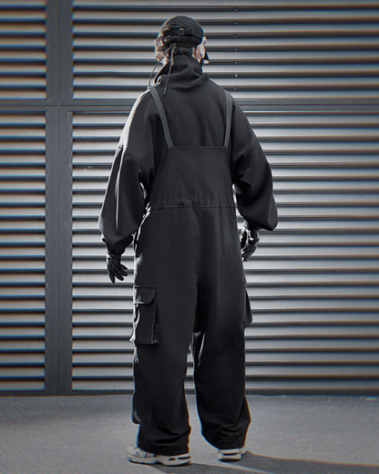 Versatile Utility Overall Pants -  cotton utility pants - Stylish Multi-Pocket Utility Overall Pants for Everyday Use - View 4