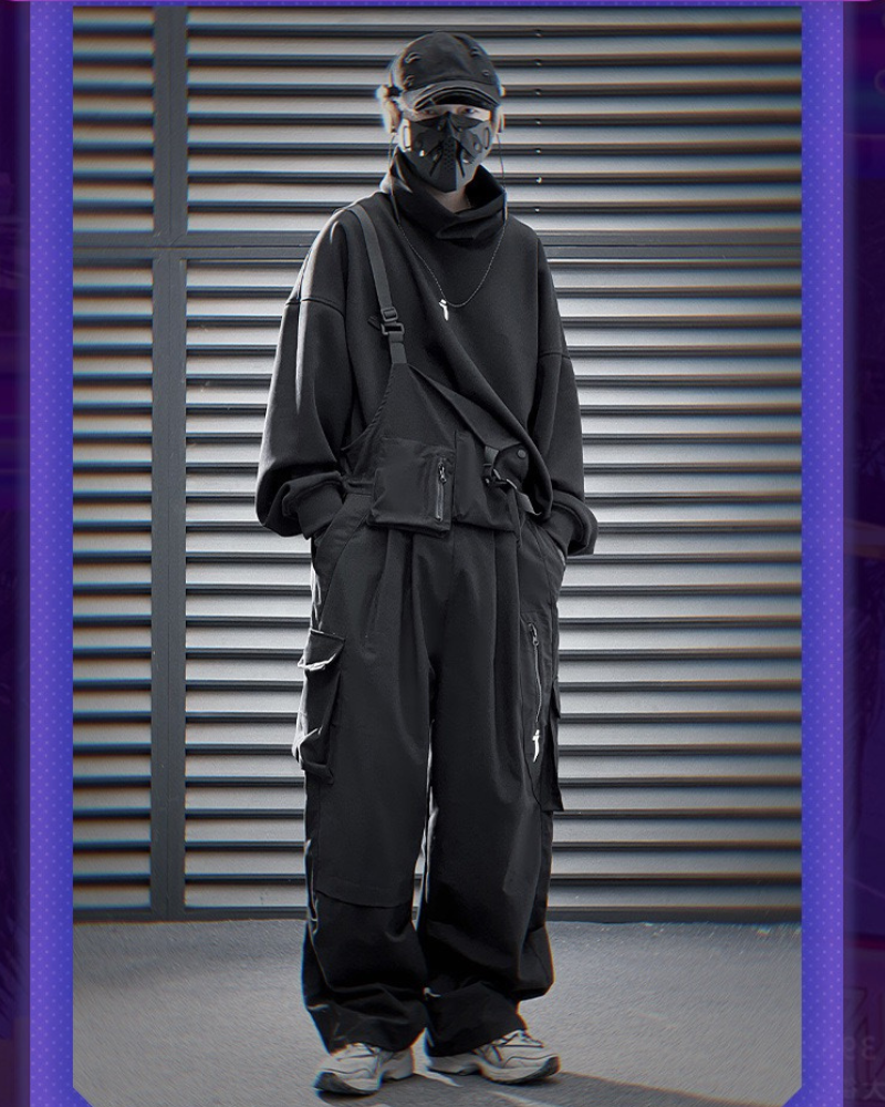 Versatile Utility Overall Pants -  multi-pocket - Stylish Multi-Pocket Utility Overall Pants for Everyday Use - View 5