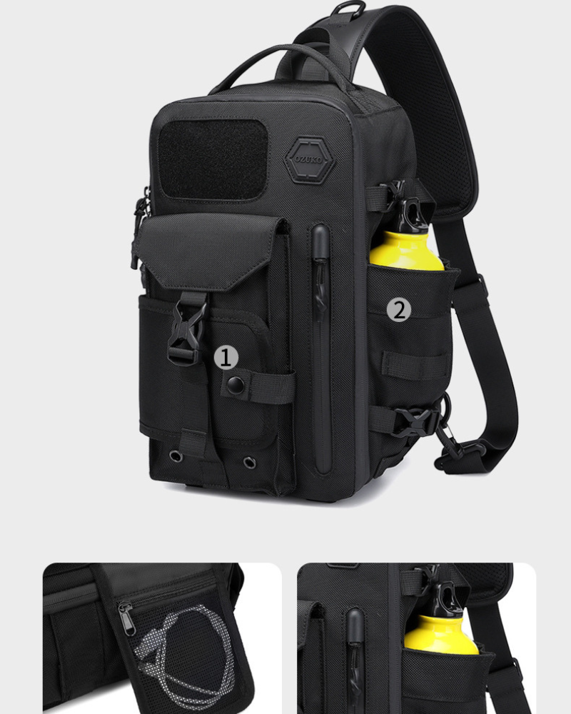Versatile Waterproof Chest Pack -  spacious chest bag - Spacious Waterproof Chest Pack for Outdoor Adventures - View 12