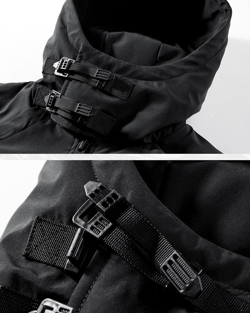 Versatile Winter Cargo Jacket -  chest pockets - Futuristic Winter Cargo Jacket with Chest Pockets - View 6