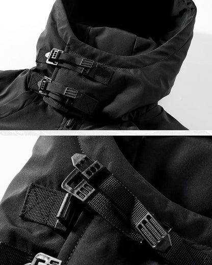 Versatile Winter Cargo Jacket -  chest pockets - Futuristic Winter Cargo Jacket with Chest Pockets - View 6