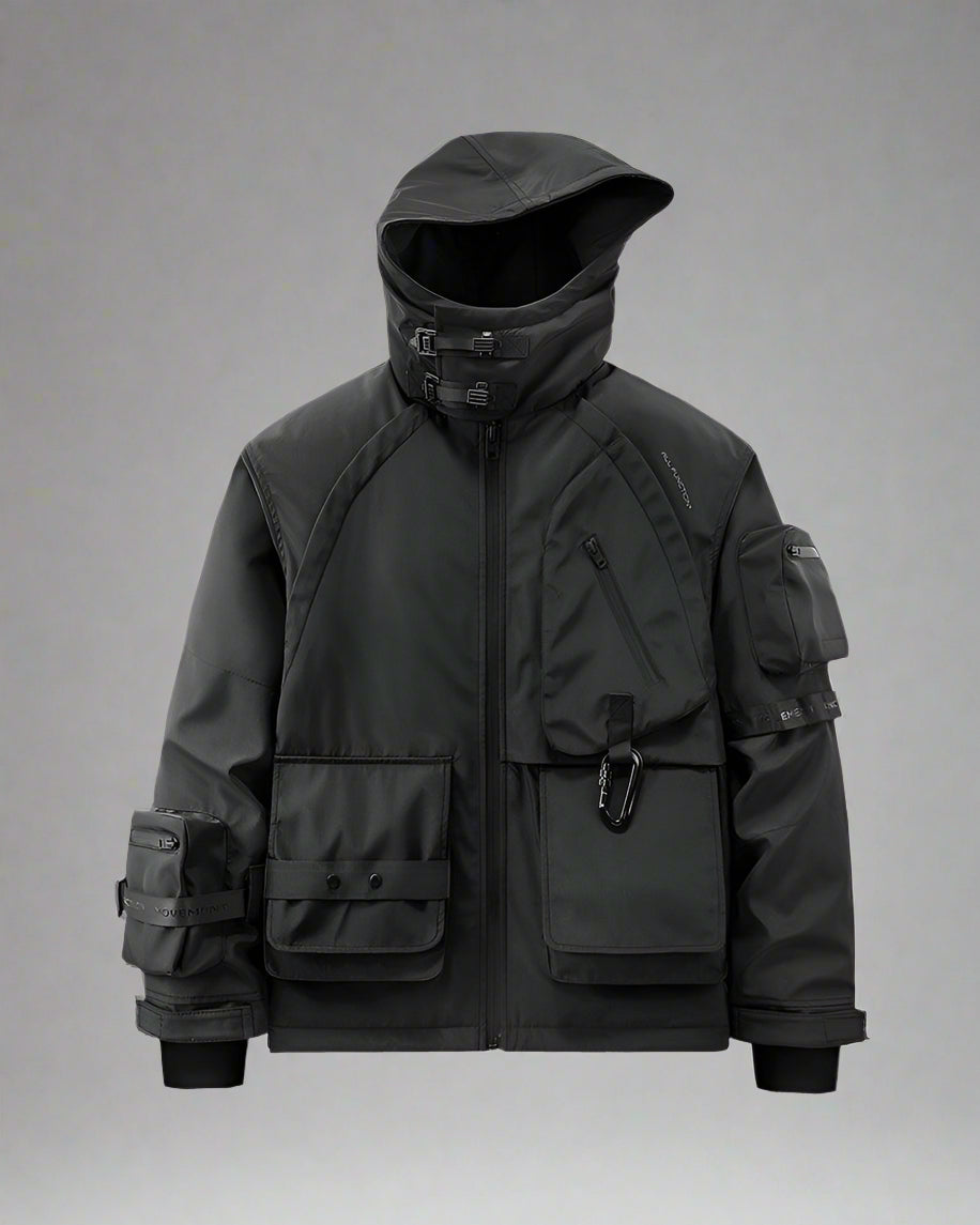Versatile Winter Cargo Jacket - stylish winter jacket - Futuristic Winter Cargo Jacket with Chest Pockets - Main view