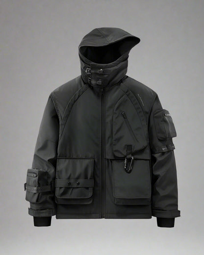 Versatile Winter Cargo Jacket - stylish winter jacket - Futuristic Winter Cargo Jacket with Chest Pockets - Main view