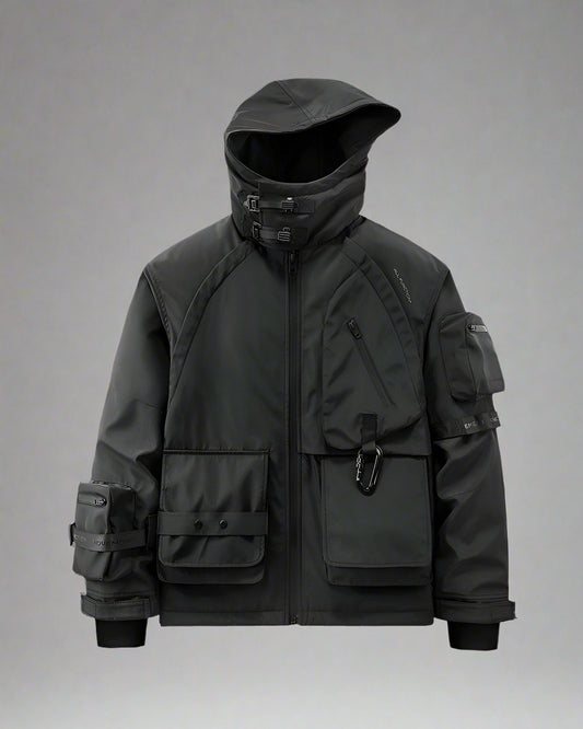 Versatile Winter Cargo Jacket - stylish winter jacket - Futuristic Winter Cargo Jacket with Chest Pockets - Main view