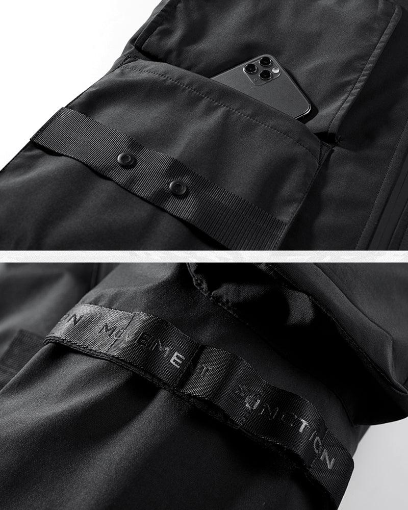 Versatile Winter Cargo Jacket -  techwear jacket - Futuristic Winter Cargo Jacket with Chest Pockets - View 9