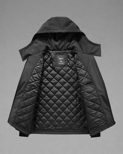 Versatile Winter Cargo Jacket - winter techwear - Futuristic Winter Cargo Jacket with Chest Pockets - View 3