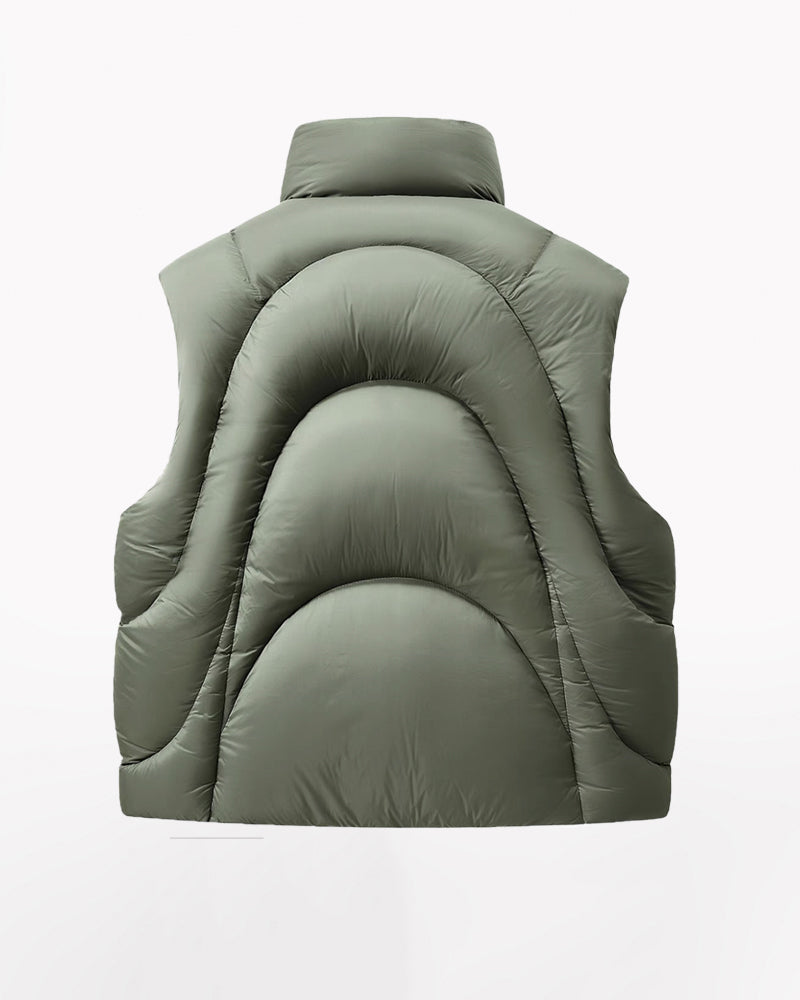 Versatile Winter Nylon Vest -  durable nylon vest - Functional Unisex Winter Nylon Vest for Layering - View 5