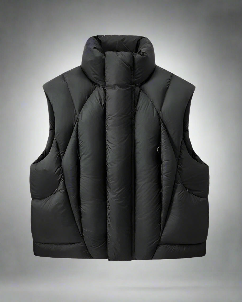 Versatile Winter Nylon Vest - functional winter vest - Functional Unisex Winter Nylon Vest for Layering - Main view
