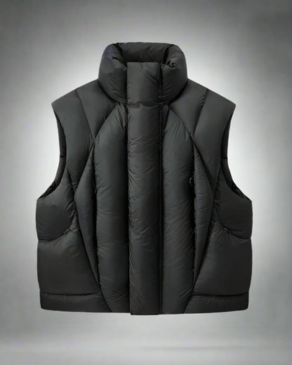 Versatile Winter Nylon Vest - functional winter vest - Functional Unisex Winter Nylon Vest for Layering - Main view