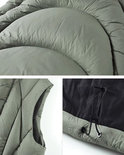 Versatile Winter Nylon Vest -  unisex vest - Functional Unisex Winter Nylon Vest for Layering - View 8
