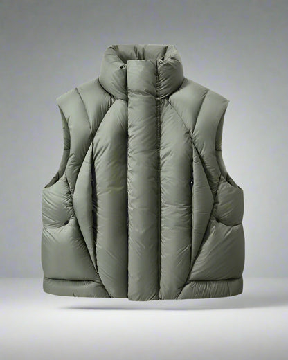 Versatile Winter Nylon Vest - winter techwear - Functional Unisex Winter Nylon Vest for Layering - View 2