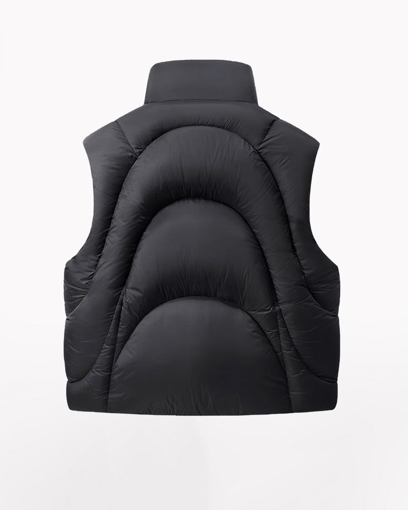 Versatile Winter Nylon Vest - winter vest - Functional Unisex Winter Nylon Vest for Layering - View 3