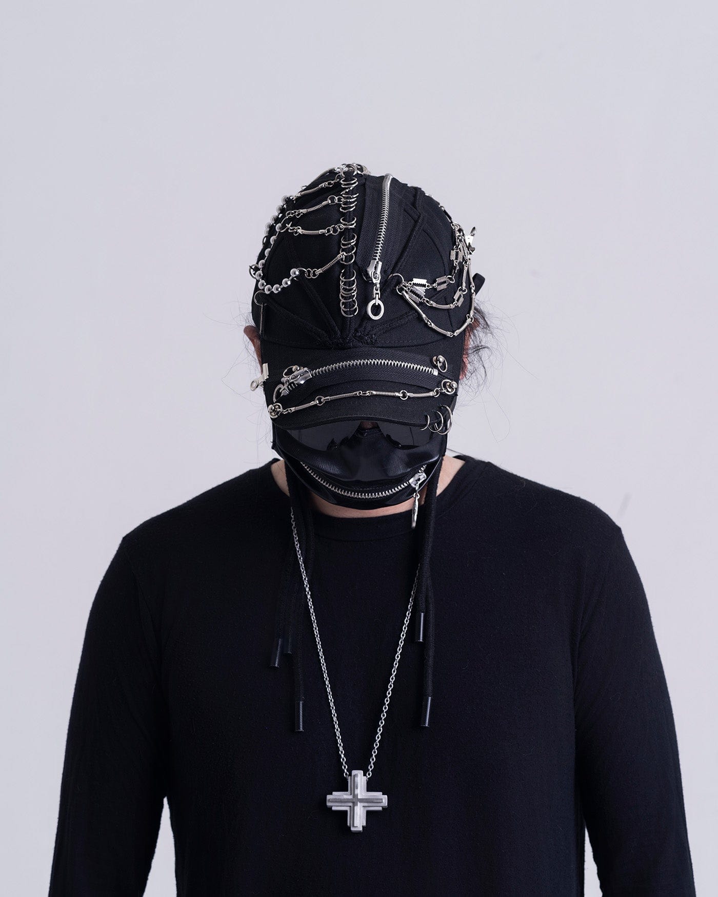 Versatile Zip Dreadlock Cap - stylish metal string cap - Stylish Zip Dreadlock Cap for Urban Fashion - View 9