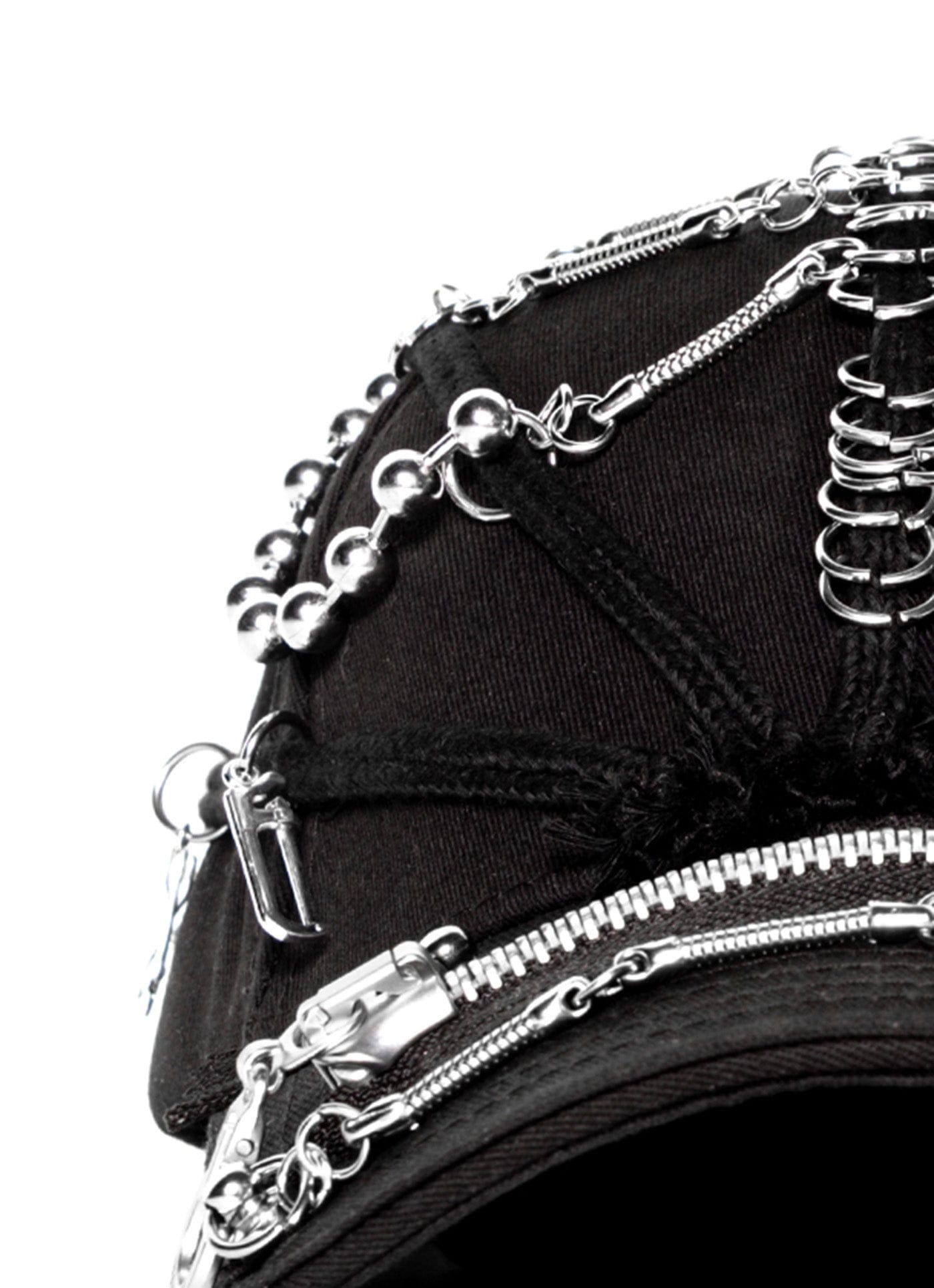 Versatile Zip Dreadlock Cap -  zipper embellishments cap - Stylish Zip Dreadlock Cap for Urban Fashion - View 7