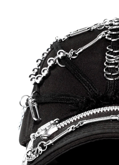 Versatile Zip Dreadlock Cap -  zipper embellishments cap - Stylish Zip Dreadlock Cap for Urban Fashion - View 7