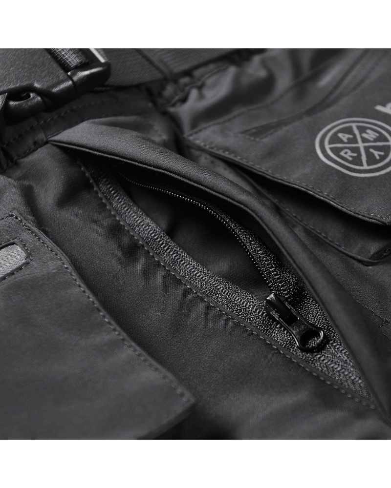 Versatile Zip Pocket Cargo Shorts -  black shorts - Comfortable Zip Pocket Cargo Shorts for Everyday Wear - View 5