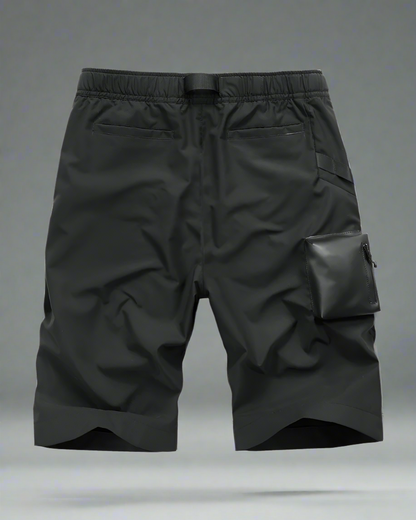Versatile Zip Pocket Cargo Shorts - comfortable techwear shorts - Comfortable Zip Pocket Cargo Shorts for Everyday Wear - View 2