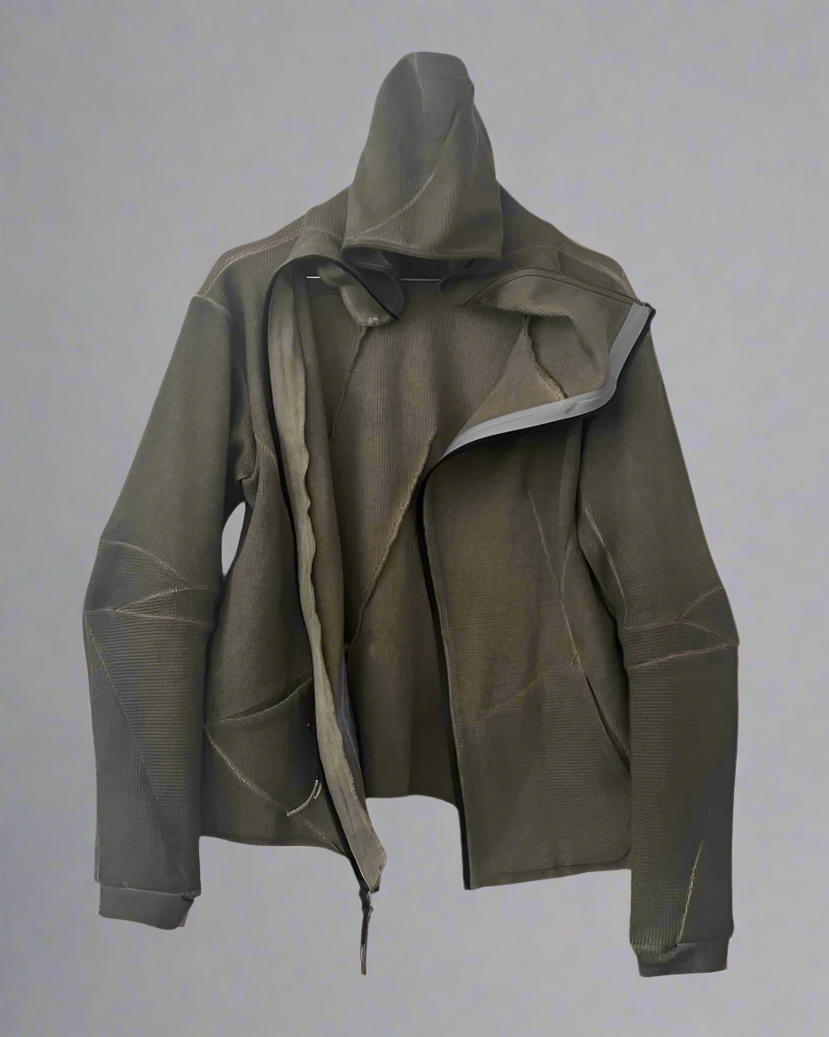 Versatile Zip-Up Hoodie Hoodie - techwear style hoodie - Futuristic Zip-Up Hoodie for Stylish Layering - Main view