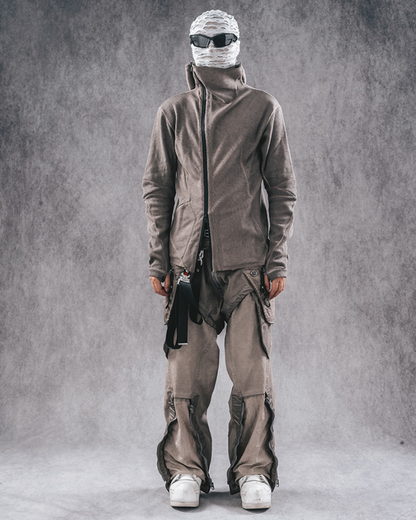 Versatile Zip-Up Hoodie Hoodie - zip-up hoodie - Futuristic Zip-Up Hoodie for Stylish Layering - View 2