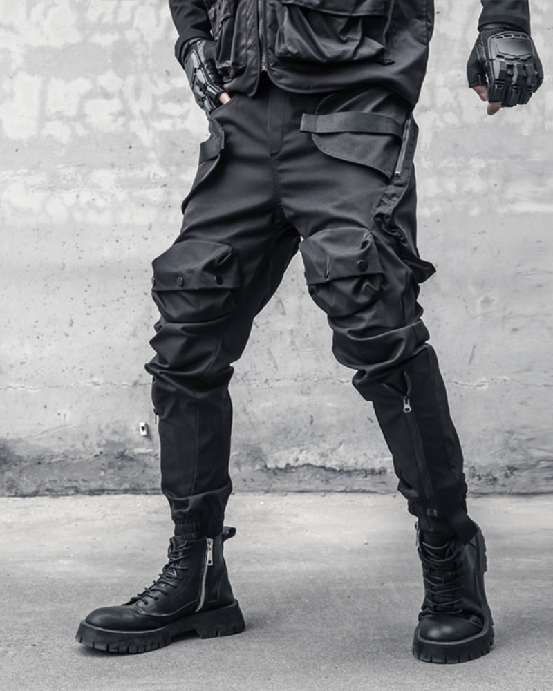 Versatile Zippered Cargo Trousers - BEST SELLERS - Functional Zippered Cargo Trousers for Everyday Use - Main view