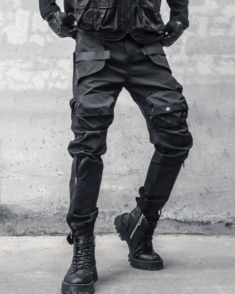 Versatile Zippered Cargo Trousers - cargo trousers - Functional Zippered Cargo Trousers for Everyday Use - View 2