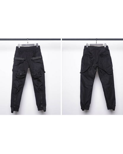 Versatile Zippered Cargo Trousers -  tech-inspired cargo pants - Functional Zippered Cargo Trousers for Everyday Use - View 6