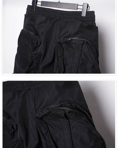 Versatile Zippered Cargo Trousers -  zippered pants - Functional Zippered Cargo Trousers for Everyday Use - View 8