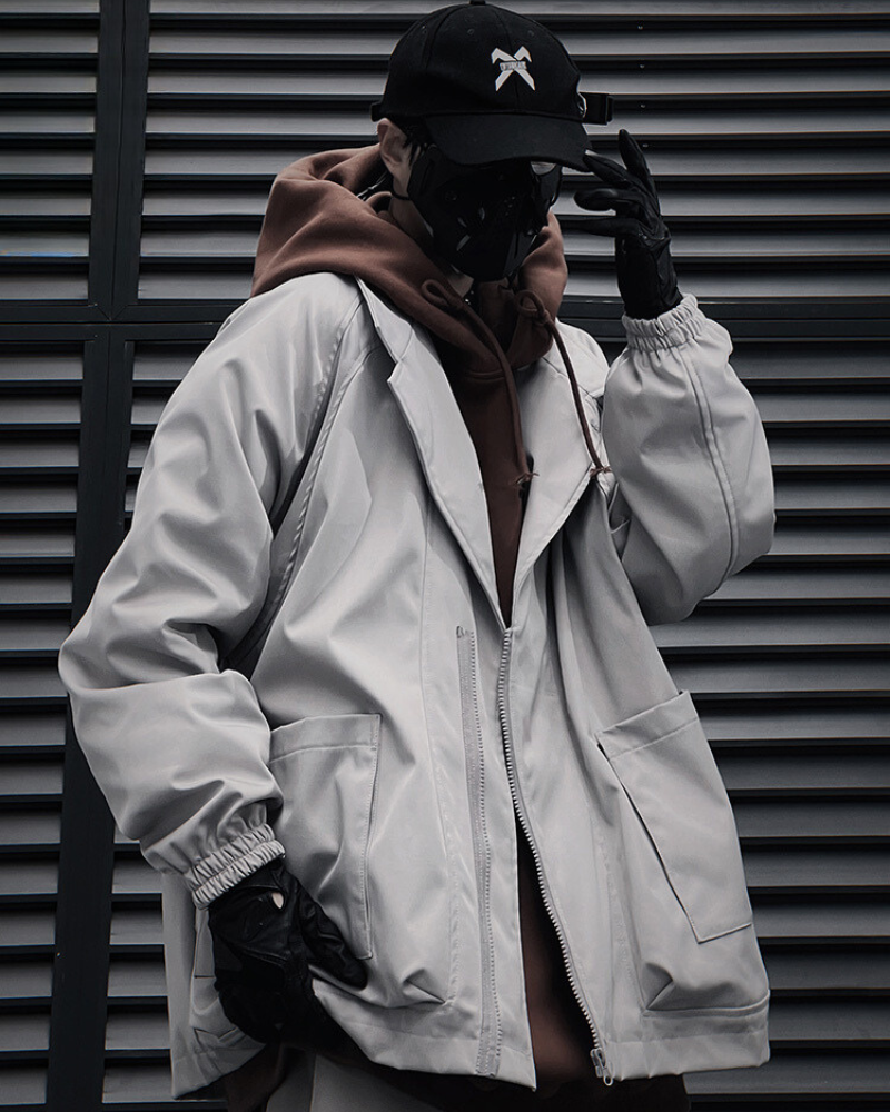 Versatile Zippered Unisex Suit Jacket -  comfortable jacket - Unisex Techwear Zip Jacket for Modern Comfort - View 3