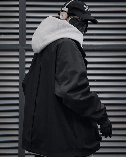 Versatile Zippered Unisex Suit Jacket -  futuristic - Unisex Techwear Zip Jacket for Modern Comfort - View 4