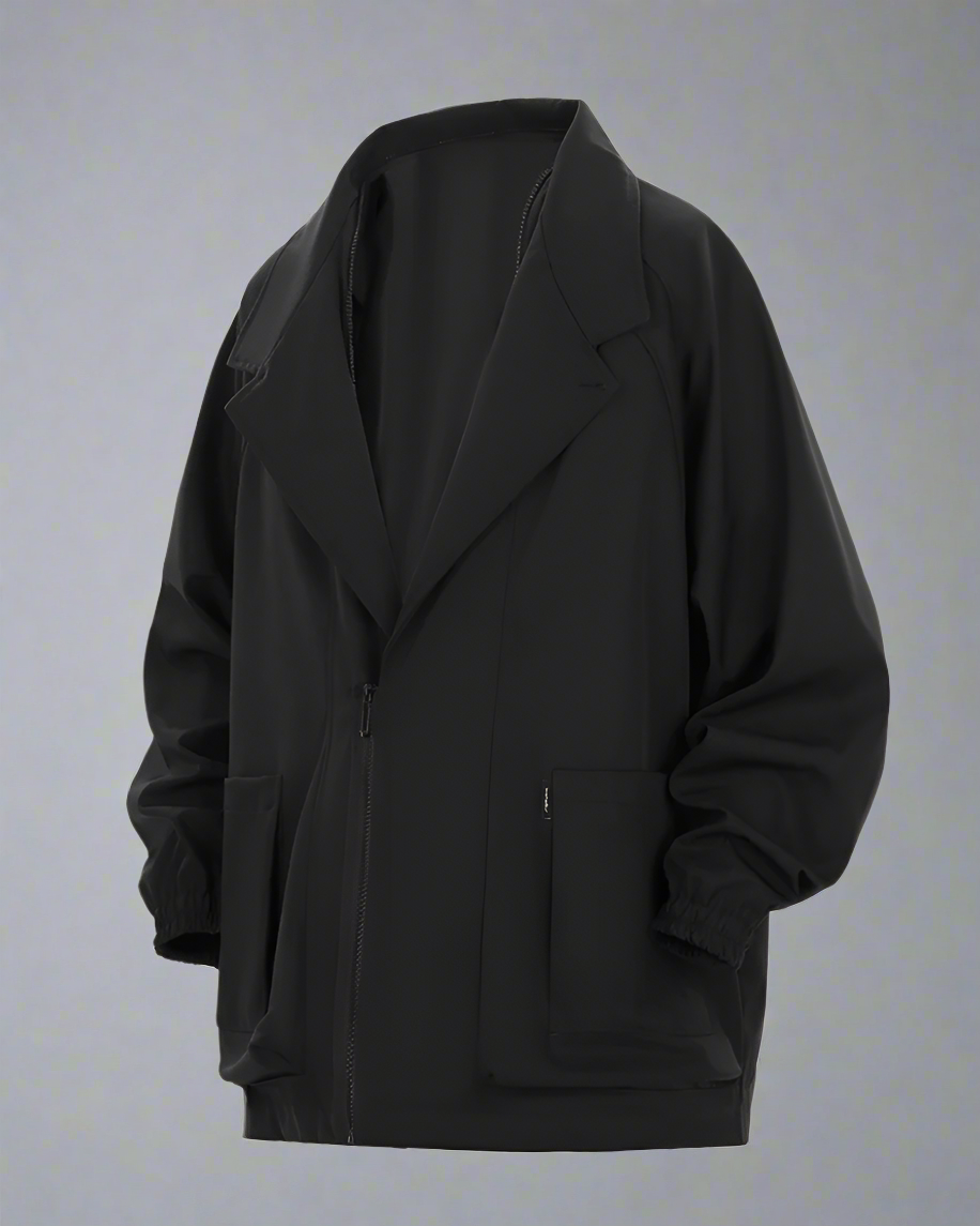 Versatile Zippered Unisex Suit Jacket -  unisex jacket - Unisex Techwear Zip Jacket for Modern Comfort - View 8