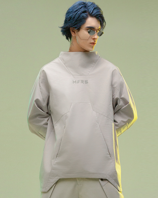 Vibrant 3D Cyberpunk Pullover - cyberpunk - Vibrant 3D Cyberpunk Pullover for Techwear Enthusiasts - Main view