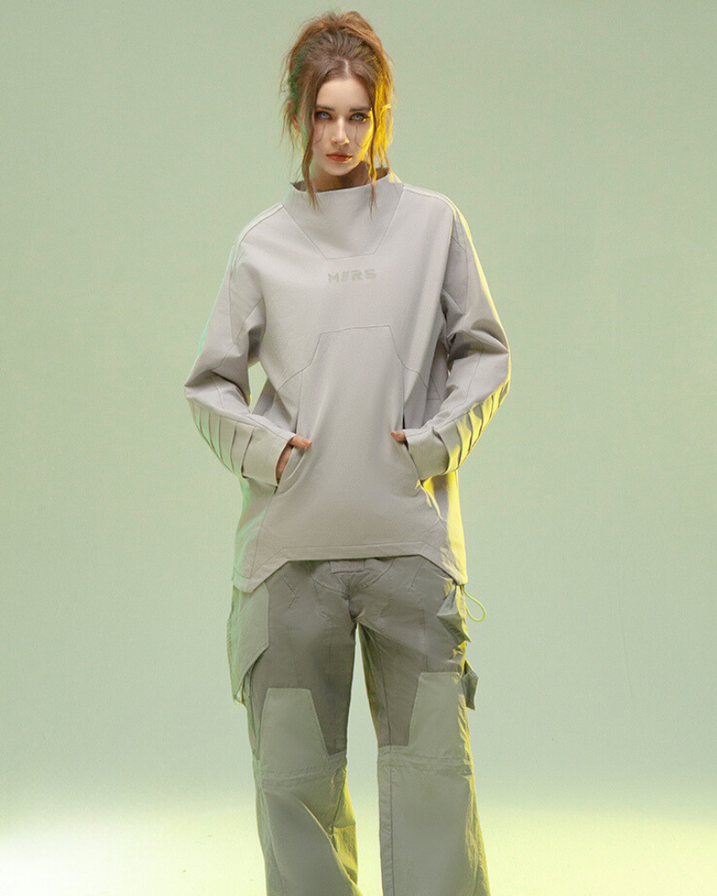 Vibrant 3D Cyberpunk Pullover -  pullover - Vibrant 3D Cyberpunk Pullover for Techwear Enthusiasts - View 7