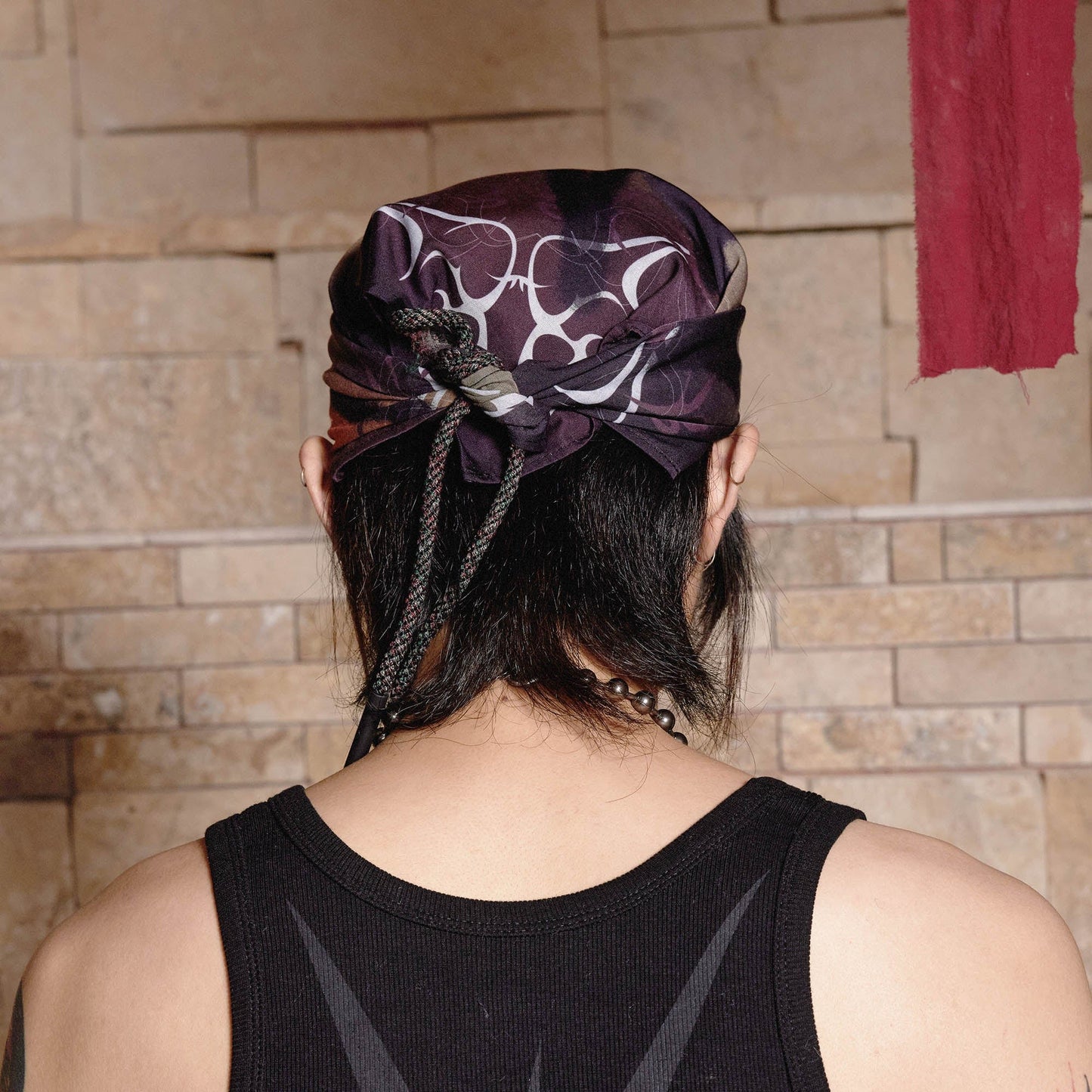 Vibrant Abstract Graffiti Headscarf - stylish headscarf - Vibrant Abstract Graffiti Headscarf for Stylish Wear - View 2