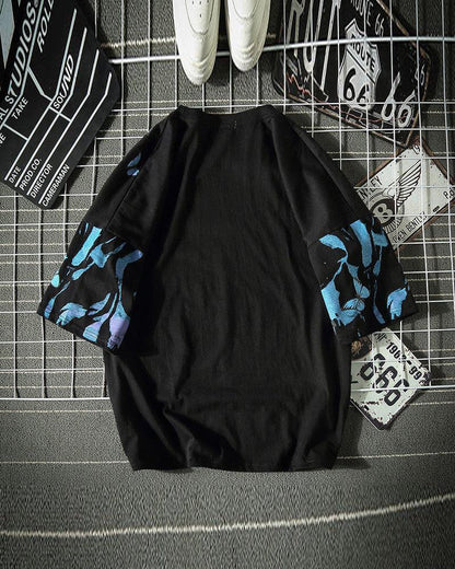 Vibrant Butterfly Urban Tee -  gothic urban streetwear - Vibrant Butterfly Urban Tee for Edgy Streetwear Style - View 5