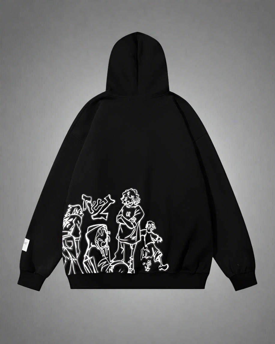 Vibrant Cartoon Streetwear Hoodie - streetwear - Vibrant Cartoon Streetwear Hoodie for Everyday Comfort - View 8
