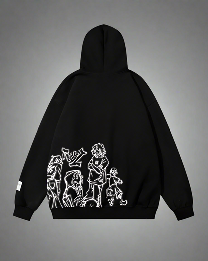 Vibrant Cartoon Streetwear Hoodie - streetwear - Vibrant Cartoon Streetwear Hoodie for Everyday Comfort - View 8