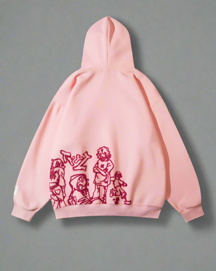 Vibrant Cartoon Streetwear Hoodie -  vibrant fashion - Vibrant Cartoon Streetwear Hoodie for Everyday Comfort - View 7