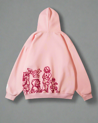 Vibrant Cartoon Streetwear Hoodie -  vibrant fashion - Vibrant Cartoon Streetwear Hoodie for Everyday Comfort - View 7