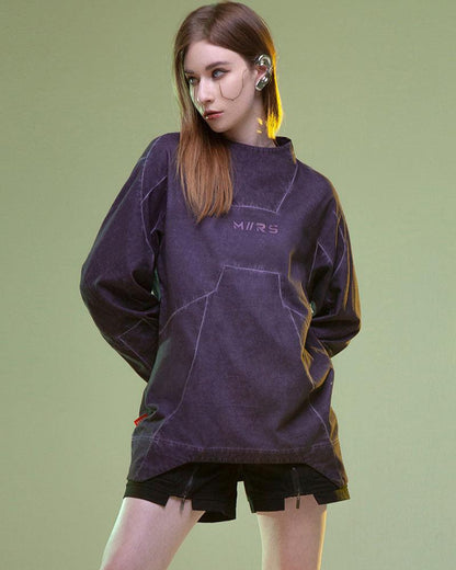 Vibrant Cyberpunk 3D Sweatshirt - BEST SELLERS - Futuristic 3D Cyberpunk Sweatshirt for Stylish Comfort - Main view