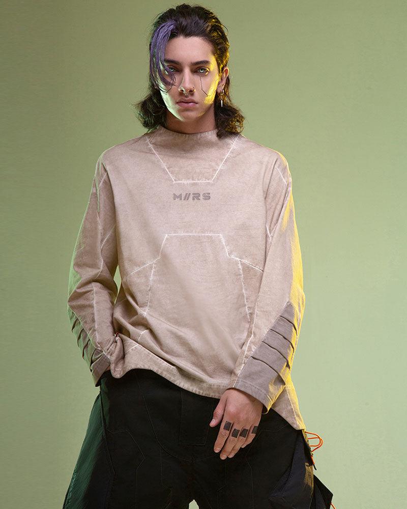 Vibrant Cyberpunk 3D Sweatshirt -  cotton sweatshirt - Futuristic 3D Cyberpunk Sweatshirt for Stylish Comfort - View 7