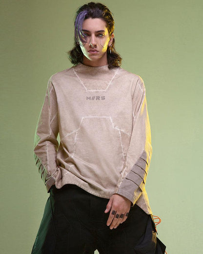 Vibrant Cyberpunk 3D Sweatshirt -  cotton sweatshirt - Futuristic 3D Cyberpunk Sweatshirt for Stylish Comfort - View 7
