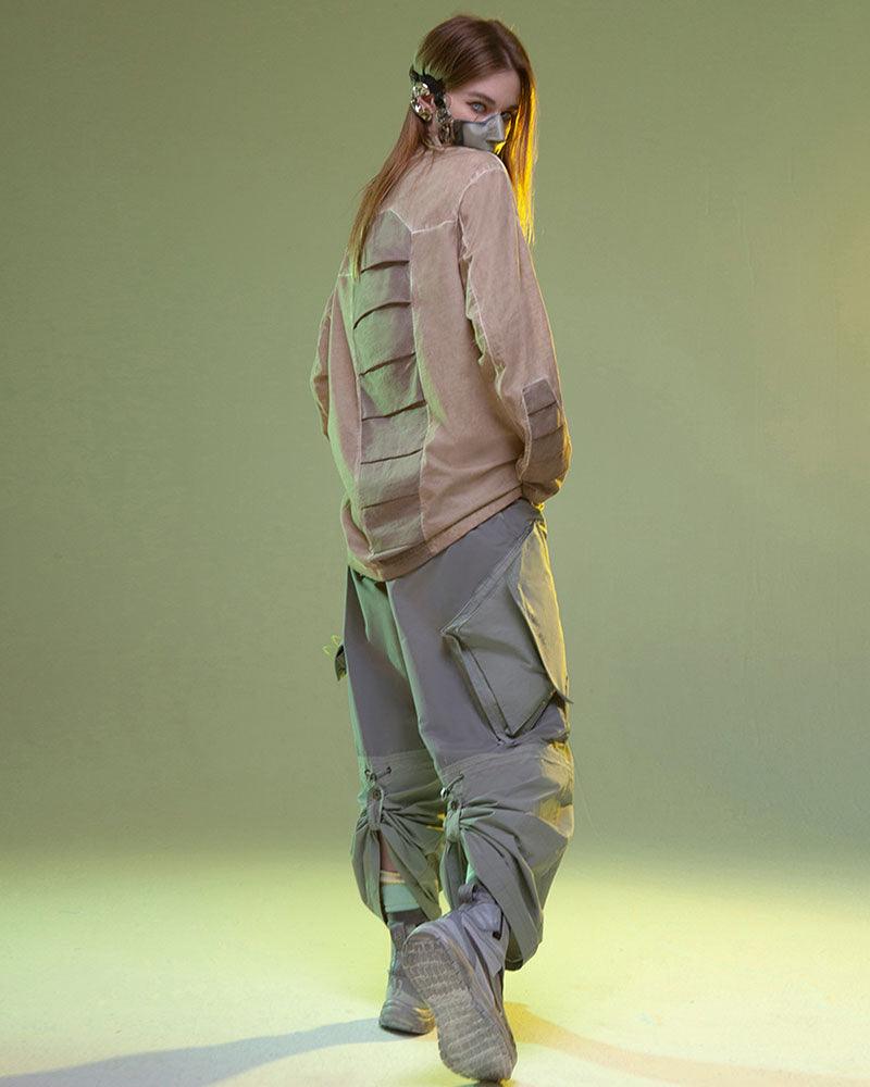 Vibrant Cyberpunk 3D Sweatshirt -  layering fashion - Futuristic 3D Cyberpunk Sweatshirt for Stylish Comfort - View 19