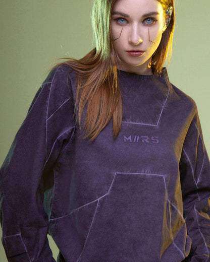 Vibrant Cyberpunk 3D Sweatshirt -  techwear - Futuristic 3D Cyberpunk Sweatshirt for Stylish Comfort - View 20