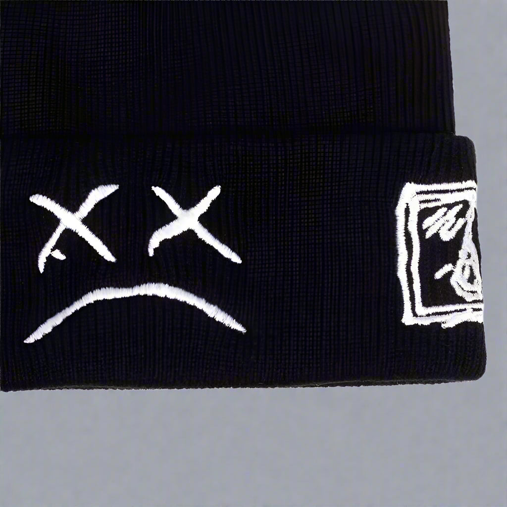 Vibrant Futuristic Beanie -  streetwear - Warm and Stylish Futuristic Beanie for Winter - View 4